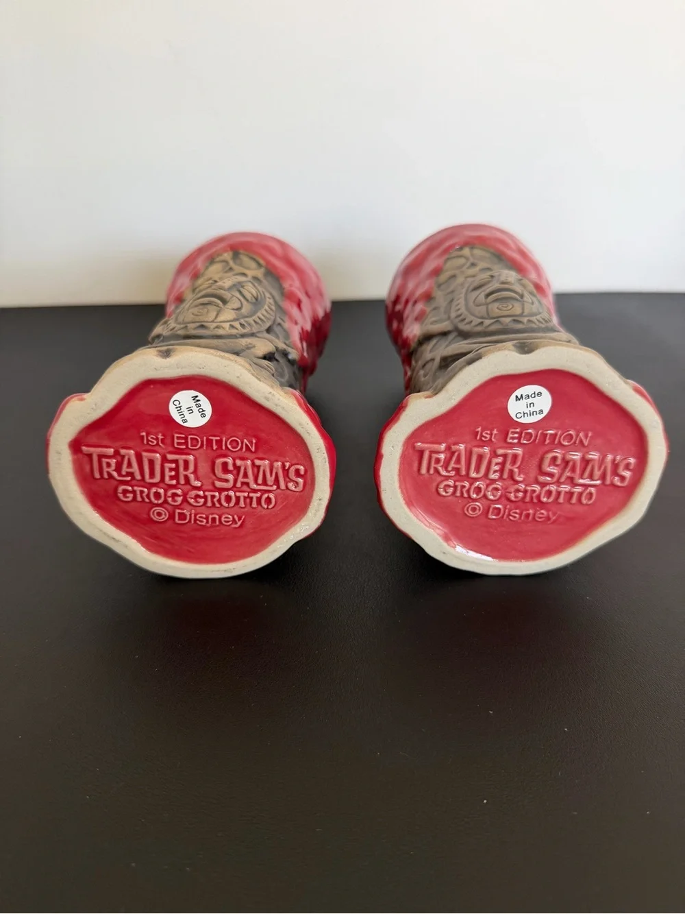 Disney Trader Sam’s Krakatoa 1st Edition Tiki Mugs Set of 2 Grog Grotto